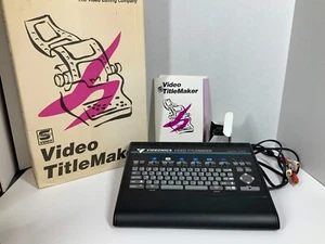 Video de colección VIDEONICS VHS TitleMaker TM-1 Title Maker producción edición - Imagen 1 de 16