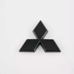 2016-21 Mitsubishi Outlander Rear Trunk Car Logo 3D Decal Badge Gloss Black - Picture 1 of 3