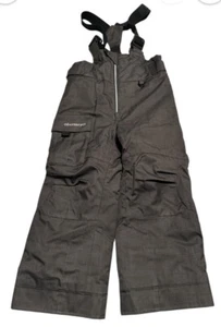 Obermeyer I-Grow Ski Bib Overalls Youth 5 Black Snow Pants Snowboard Sled Winter - Picture 1 of 11