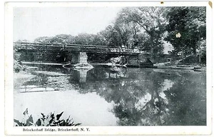 Brinckerhoff NY-OLD BRIDGE OVER FISHKILL CREEK-Postcard nr Hopewell Junction - Picture 1 of 1