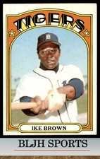 1972 Topps #284 Ike Brown  Detroit Tigers (B)