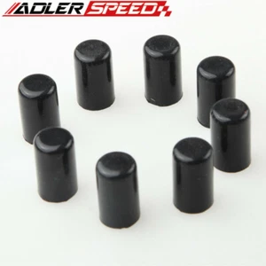 8 PIEZAS Silicona 12mm 15/32" ID Tapa de Blanqueo Manguera de Aspiradora Final Tapón Bung Negro - Imagen 1 de 2