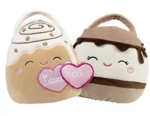 Squishmallow Chanel and Carmelita 2024 Valentines Day Treat Pail SET - Picture 1 of 2