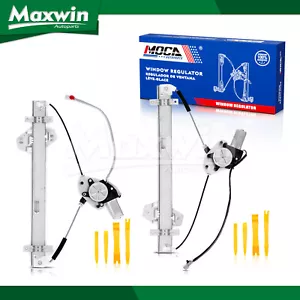 2X Rear Left Right Power Window Regulator W/ Motor Fit 03-08 Honda Pilot 3.5L - Picture 1 of 9