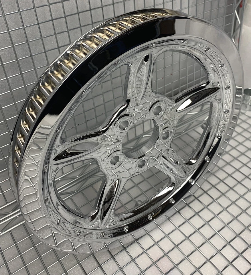 Harley 40350-04 polea cromada 2004-06 piñón Sportster 1200 883 intercambio Foto 1 de 4