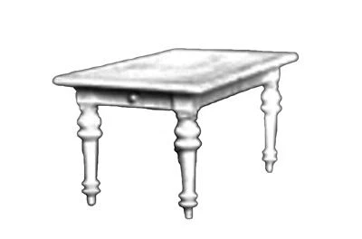 Casa Delle Bambole Tavolo da Pranzo Kit 1:24 Mezza Pollici Scala Metallo Cucina - Immagine 1 di 4