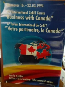 ITHistory (1994) POSTER: Business With Canada - International CeBIT Forum - Bild 1 von 1