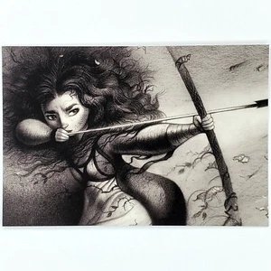 Mutige Postkarte Prinzessin Merida Fergus Konzept Disney Kunst von Pixar Schottland Pfeil - Bild 1 von 2