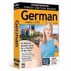 Instant Immersion Family Edition Deluxe German Levels 1, 2, 3 - Picture 1 of 1