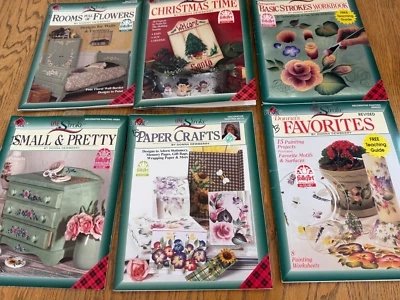 LOT of 6 Donna Dewberry One Stroke Tole Painting Books + Patterns See Photos - Image 1 of 4