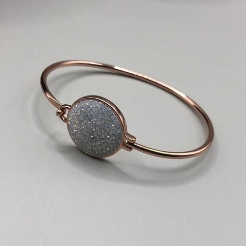 Bracciale abbagliante medaglione oro rosa Kate Spade clip bracciale.