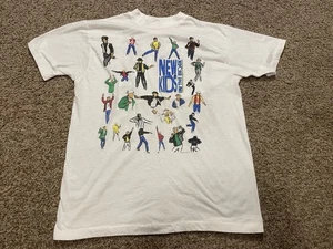 NUOVO KIDS ON THE BLOCK 1990 TOUR NKOTB AOP DANCE MOVE CAMICIA VINTAGE GRANDE INCUDINE - Foto 1 di 6