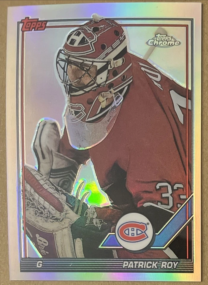 Patrick Roy - Montreal - 2002-03 Topps Chrome Patrick Roy Reprints REFRACTOR #6 - Image 1 of 3
