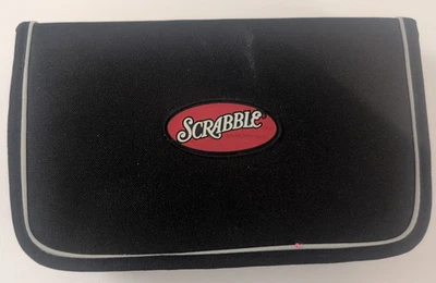 Scrabble Travel Game Folio Edition Zipped Pouch Complete  - Image 1 of 4