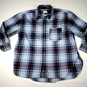 Universal Threat Women's Plaid Flannel Long Sleeve Shirt Size XL - Picture 1 of 13