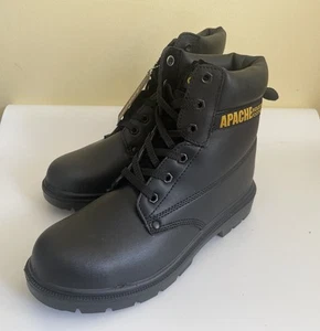 Stivali antinfortunistici da lavoro Apache AP300 punta acciaio e intersuola Antrim neri taglia 8 nuovi - Foto 1 di 10