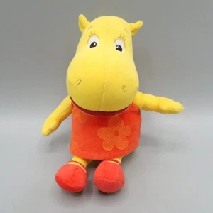 Peluche TY Beanie Baby The Backyardigans Tasha l'ippopotamo giallo rosso - Foto 1 di 5