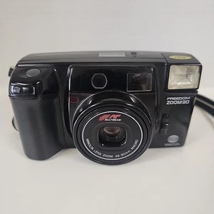 Minolta Freedom Zoom 90 35mm Film 38-90 Zoom Point And Shoot w/ Battery Untested - Picture 1 of 9