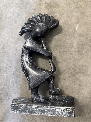 "Estatua de cerámica de indios nativos americanos con pipa de la paz 13""" Foto 1 de 3