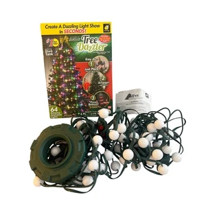 Tree Dazzler BulbHead Christmas Tree Lights Animated 64 Lights 16 Colors Working - Picture 1 of 10