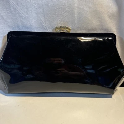 Bolso de Mano Vintage MM Imitación Charol Años 50-60 Usado en Excelente Condición Foto 1 de 4