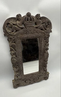 Горгульи коричневая деревянная рамка ручной работы декоративный домашний декор зеркало - Изображение 1 из 4