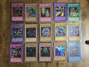 Vintage YuGiOh Cards, Holographic Card Lot, Blue Eyes, Dark Magician & More - Picture 1 of 12
