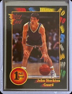 John Stockton - 1992 Wild Card Basketball - 1st Edition #84