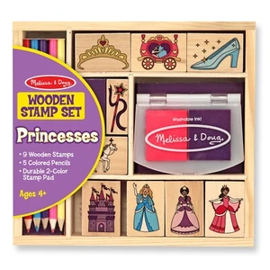 Melissa & Doug ~ Wooden Stamp Set - Princesses ~ 4+ - Picture 1 of 2