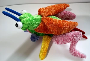 Hugfun Chenille Heuschrecke Plüsch Regenbogen bunter Käfer 14 Zoll Vintage Insektenspielzeug - Bild 1 von 7