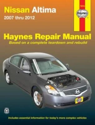 Manual Haynes Nissan Altima 2007-2012 taller servicio reparación - Imagen 1 de 4