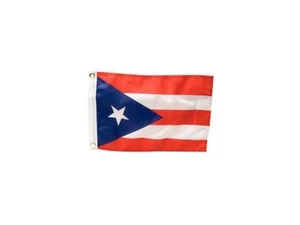 SEACHOICE PUERTO RICO FLAG Deluxe Double Stitched Brass Grommets 12"X18" 78281 - Picture 1 of 1