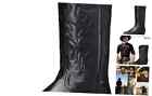  Cowboy Boots for Men Round Toe Distressed Work boots Embroidered 10.5 Black