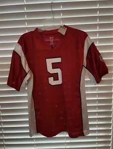 Brand New With Tags New Mexico Lobos #5 Football Jersey. Size Boys XL/14 - Picture 1 of 5