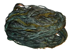 Tariff FREE 10 yards Darb Green mix color silk ribbon - Picture 1 of 2