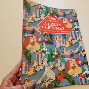 Vintage Disney Geschenkpapier 1992 ~ Ein Disney Weihnachten Geschenkpapier Blätter Buch - Bild 1 von 16