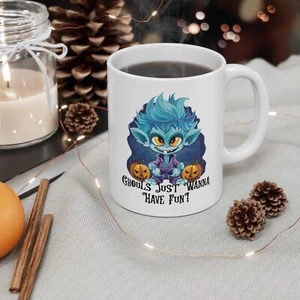 Lustige Halloween Kaffeetasse "Ghouls Mug", Keramiktasse, 11 Unzen & 15 Unzen, tolles Geschenk - Bild 1 von 11