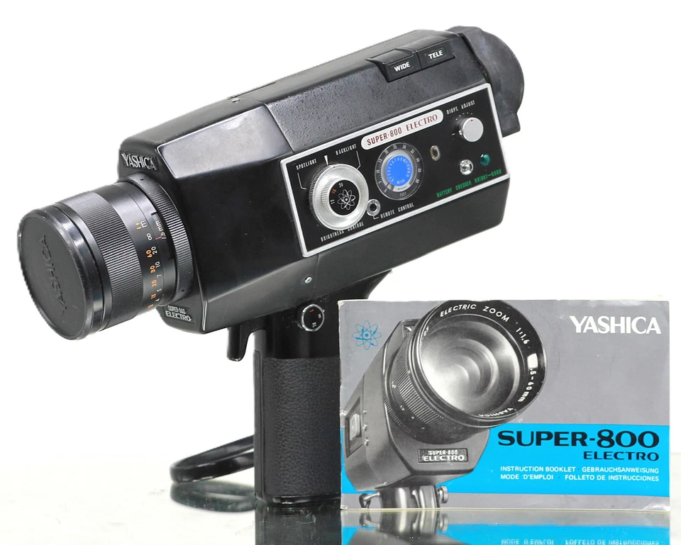 YASHICA Kamera Filmkamera Super-800 Electro 1,6/7,5-60mm Super 8 Film 8fach Zoom - Bild 1 von 4
