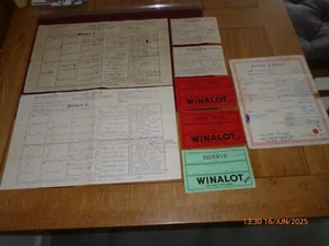 ENGLISH SPRINGER SPANIEL OUR DOGS PEDIGREE FORM x 2 1940s & LICENCE 1950 WINALOT - Picture 1 of 18