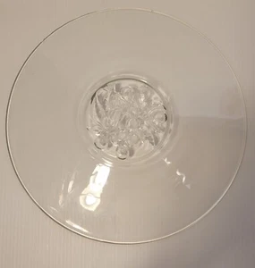 Jeannette Glass Intaglio Berry Dessert Platter Vintage 12" Serving Dish - Picture 1 of 4