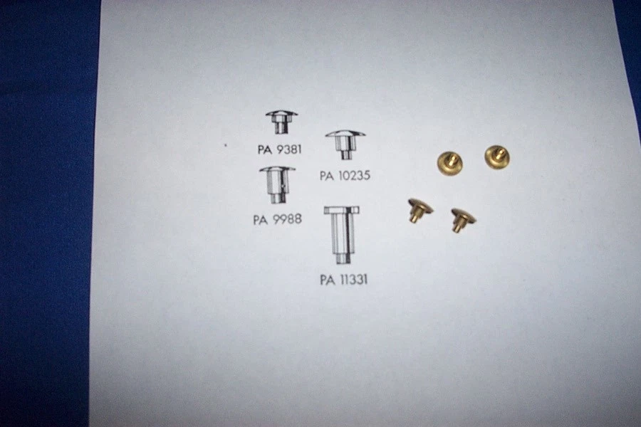 American Flyer 零件 - PA10235A 铆钉适用于招标车和坦克车 - 4 件 #57 — 第 1/1 张图片