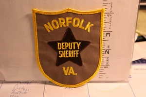 police patch   NORFOLK DEPTUTY SHERIFF VIRGINIA - Picture 1 of 1