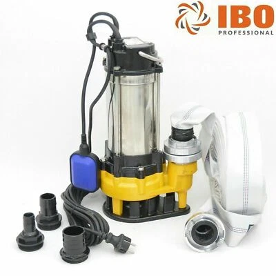 Profi Fäkalienpumpe Schmutzwasserpumpe WQ750F 300l/min. Tauchpumpe + C-Schlauch - Bild 1 von 3