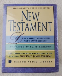 New Testament Read by Cliff Barrows (1993, 12 Audio Cassette, Unabridged ) - Imagen 1 de 1