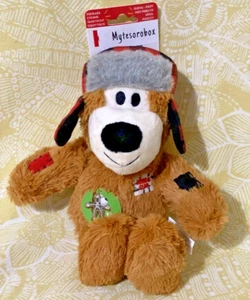 Kong WILD KNOTS BROWN BEAR MD/LG with Plaid Hat Squeaks Dog Toy -FREE SHIPPING- - Picture 1 of 11