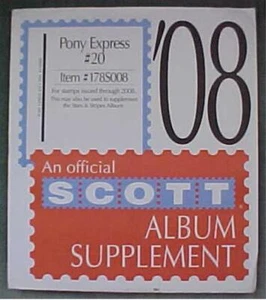 2008 Scott Pony Express Supplement #20 * NEW * - Picture 1 of 1