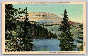 Postal de Beartooth Lake and Butte Beartooth Highway Yellowstone Park Wyoming - Imagen 1 de 2