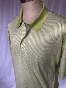 BROOKS BROTHERS Mens Luxury Polo Shirt Green Stripe, XL - Picture 1 of 9