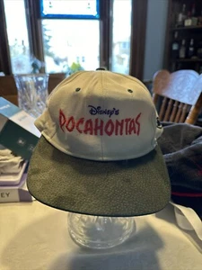 Disney's Pocahontas Premiere In The Park 1995 Vintage Metal Buckle Closure Hat - Picture 1 of 8