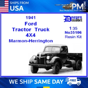 Dnepro Modell Dn35106 Ford Traktor LKW 4x4 Marmor 1941 Herrington Maßstab 1/35 - Bild 1 von 2